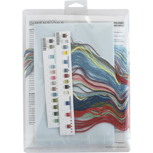 Dimensions Counted Cross Stitch Kit 16" Long-Skating Stocking 14 Count - 70-09602 Dimensions Counted Cross Stitch Kit 16" Long-Skating Stocking 14 Count - 70-09602