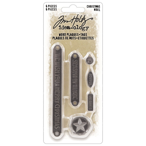 2 Pack Tim Holtz Idea-Ology Word Plaques + TagsTH94352 - 040861943528