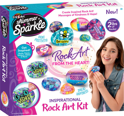 Cra-Z-Art Shimmer 'N Sparkle Inspirational Rock Art Kit655204