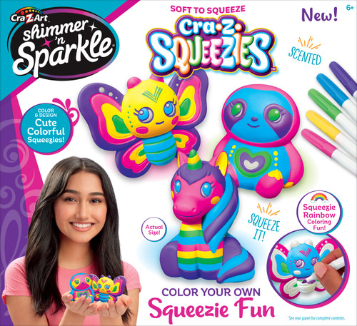 Cra-Z-Art Shimmer 'N Sparkle Color Your Own Squeezie Fun- - 655864 - 884920655867