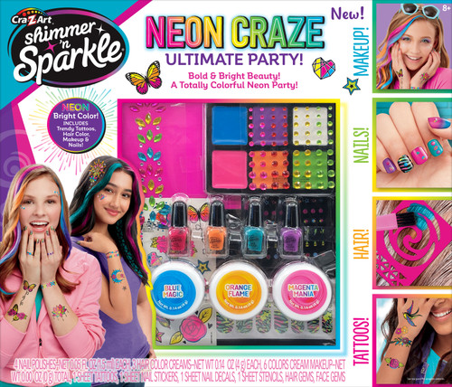 Cra-Z-Art Shimmer 'N Sparkle Neon Craze Ultimate Party Kit173444 - 884920173446