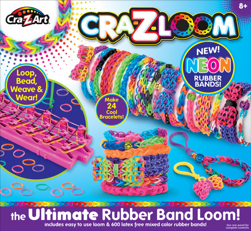 Cra-Z-Art Cra-Z-Loom Rubber Band Loom Kit-Unicorn And Neon Assortment 191284 - 884920191280