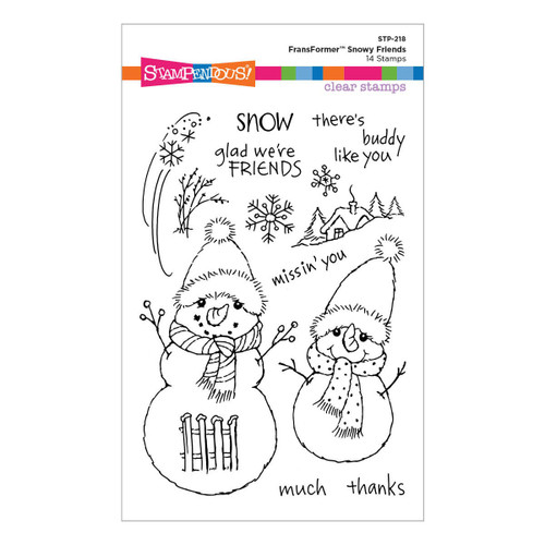 Stampendous Clear Stamp Set-FransFormer Snowy Friends STP218 - 813233039545