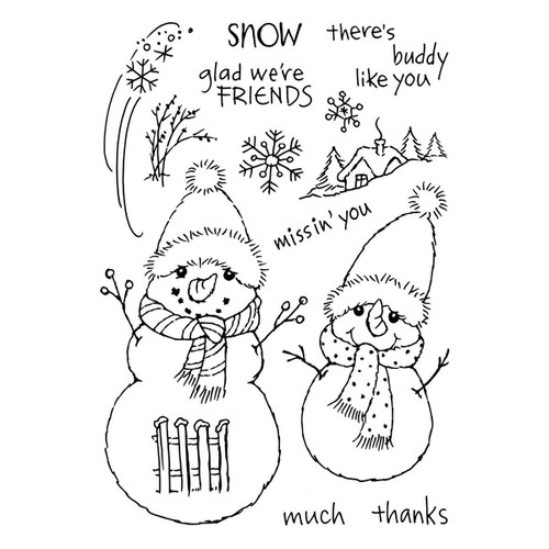 Stampendous Clear Stamp Set-FransFormer Snowy Friends STP218