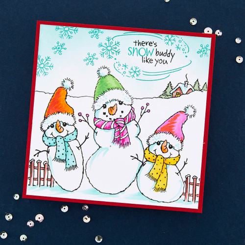 Stampendous Clear Stamp Set-FransFormer Snowy Friends STP218