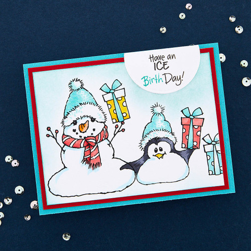Stampendous Clear Stamp Set-FransFormer Snowy Friends STP218