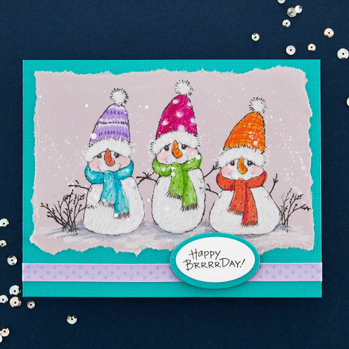 Stampendous Clear Stamp Set-FransFormer Snowy Friends STP218