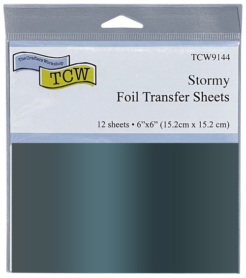 2 Pack Crafter's Workshop Foil Transfer Sheets 6"X6" 12/Pkg-Stormy TCWFTS-9144 - 842254091447