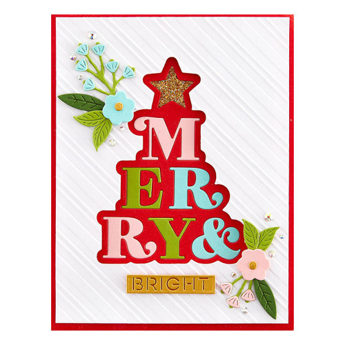 Spellbinders Etched Dies-Merry & Bright S3484