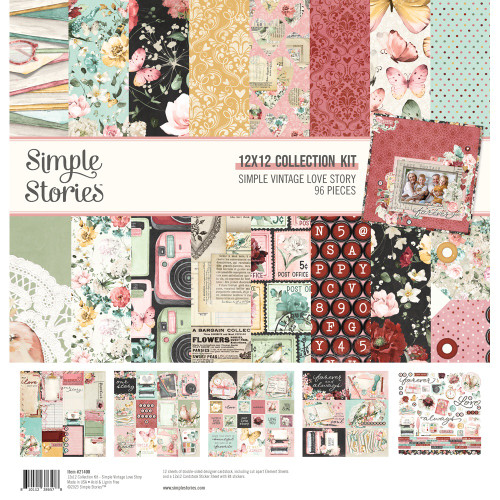Simple Stories Collection Kit 12"X12"-Simple Vintage Love Story VLO21400 - 810112386578