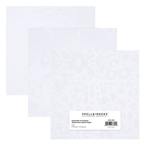 3 Pack Spellbinders Paper Pad 6"X6"-Water Color Resist SCS305 - 813233038005