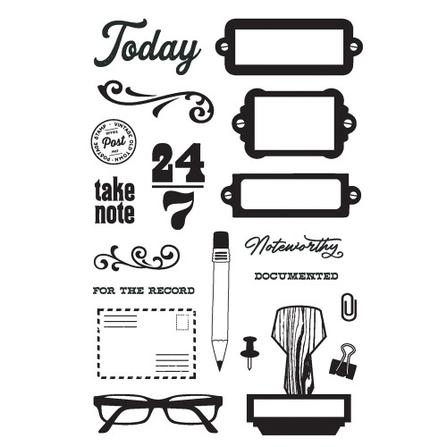 Noteworthy Photopolymer Clear Stamps-19/Pkg - NTW21316