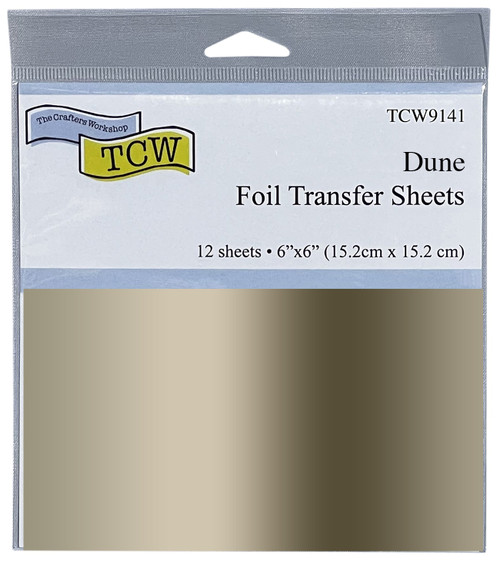 2 Pack Crafter's Workshop Foil Transfer Sheets 6"X6" 12/Pkg-Dune TCWFTS-9141 - 842254091416