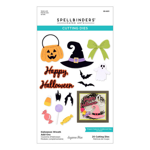 Spellbinders Etched Dies By Suzanne Hue-Halloween Wreath Add-Ons S5601 - 813233037749