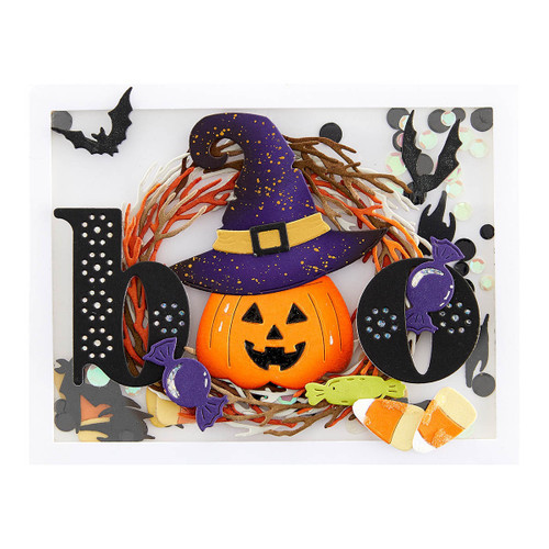 Spellbinders Etched Dies By Suzanne Hue-Halloween Wreath Add-Ons S5601