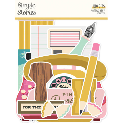 Noteworthy Bits & Pieces Die-Cuts 17/Pkg-Big - NTW21322 - 810112387179