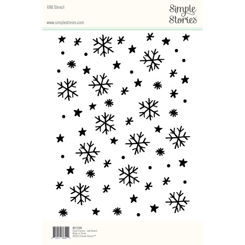 3 Pack - Winter Wonder Stencil 6"X8"-Snow Flurries - WNW21229 3 Pack - Winter Wonder Stencil 6"X8"-Snow Flurries - WNW21229