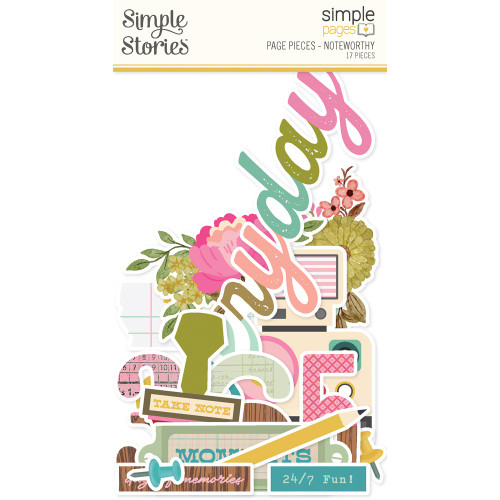 Simple Stories Simple Pages Page Pieces-17/Pkg - NTW21330 - 810112387254