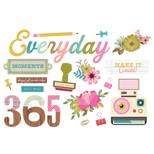 Simple Stories Simple Pages Page Pieces-17/Pkg - NTW21330