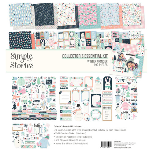 Simple Stories Collector's Essential Kit 12"X12"-Winter Wonder - WNW21201 - 810112385922