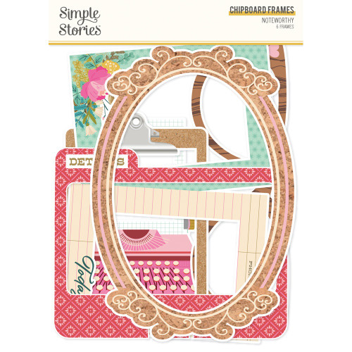 Noteworthy Chipboard Frames-6/Pkg - NTW21325 - 810112387209