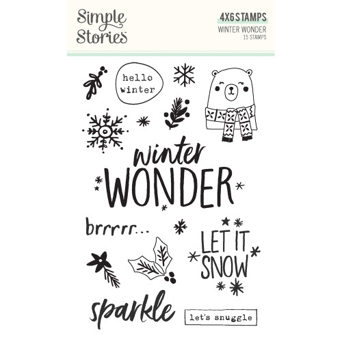 Winter Wonder Photopolymer Clear Stamps-15/Pkg - WNW21216 - 810112386073