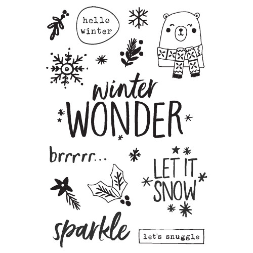 Winter Wonder Photopolymer Clear Stamps-15/Pkg - WNW21216 Winter Wonder Photopolymer Clear Stamps-15/Pkg - WNW21216