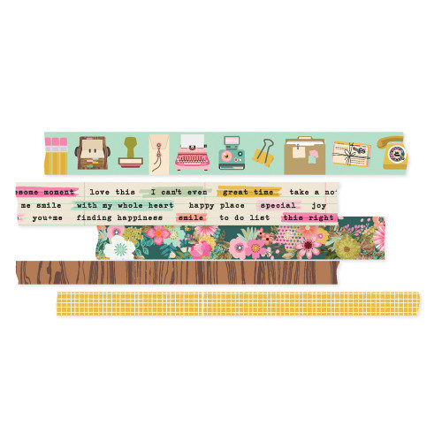 Noteworthy Washi Tape-5/Pkg NTW21329