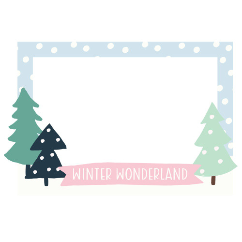 Winter Wonder Chipboard Frames-6/Pkg - WNW21224 Winter Wonder Chipboard Frames-6/Pkg - WNW21224