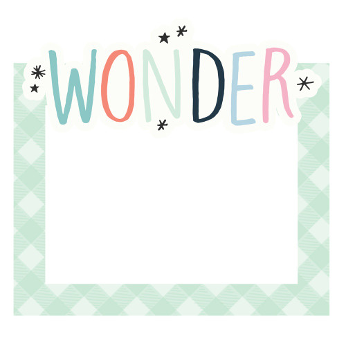 Winter Wonder Chipboard Frames-6/Pkg WNW21224