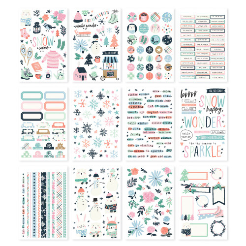 Simple Stories Sticker Book 12/Sheets-Winter Wonder - WNW21223