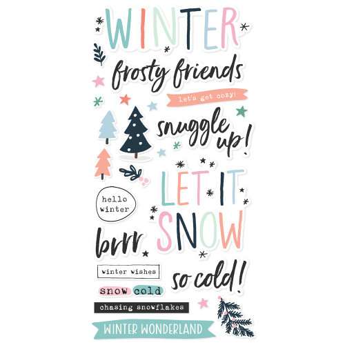 Winter Wonder Foam Stickers-51/Pkg - WNW21225