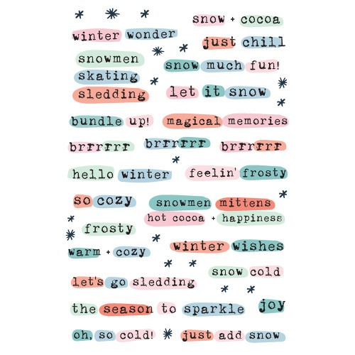 2 Pack - Simple Stories Sticker Book 12/Sheets-Winter Wonder - WNW21223