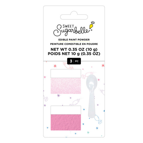 Sweet Sugarbelle Edible Paint Powders And Mixing Spoon-Pink - SBEPP340-20442 - 765468024127