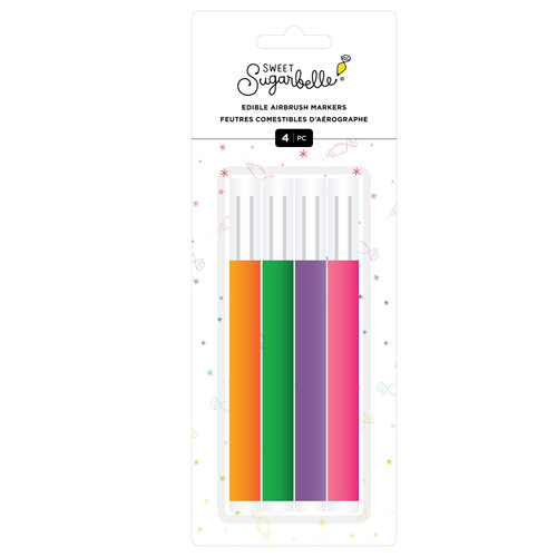 Sweet Sugarbelle Edible Airbrush Markers 4/Pkg-Orange, Green, Purple And Pink 34017139 - 718813181495