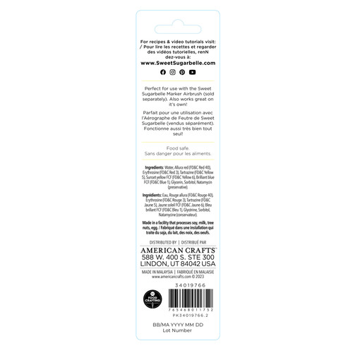 Sweet Sugarbelle Edible Airbrush Marker-Black - 34019766