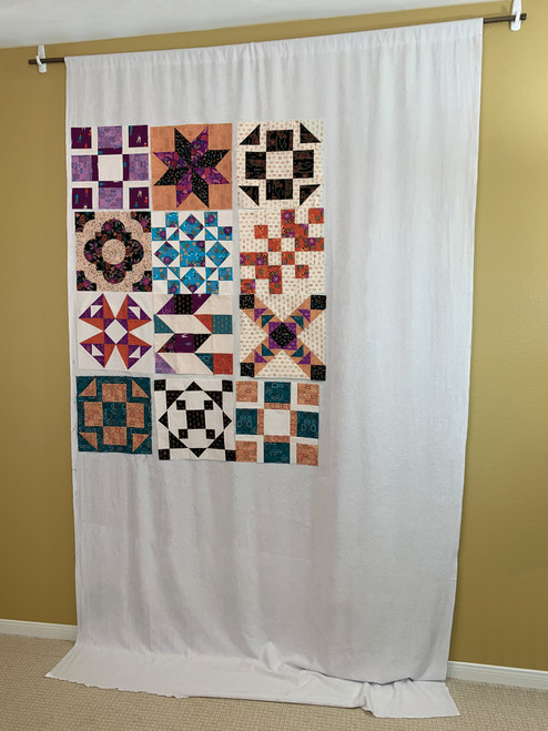 Prop-It Quilter's Design Wall Curtain 60"X108"-White - 1425 Prop-It Quilter's Design Wall Curtain 60"X108"-White - 1425