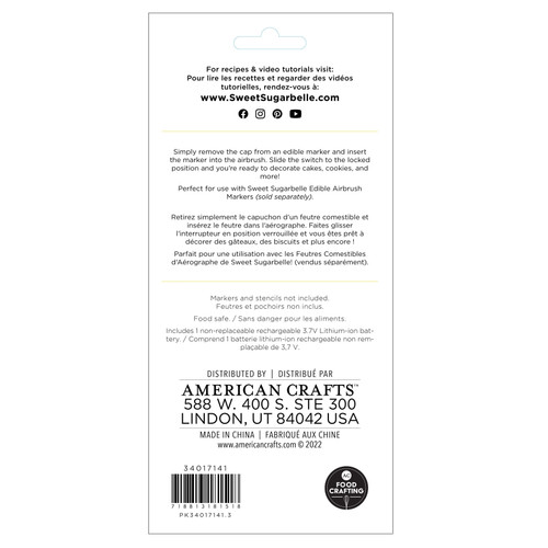 Sweet Sugarbelle Marker Airbrush Tool-For Edible Markers - 34017141