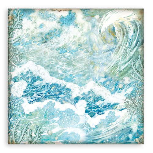 Stamperia Backgrounds Double-Sided Paper Pad 8"X8" 10/Pkg-Songs Of The Sea, 10 Designs/1 Each SBBS91