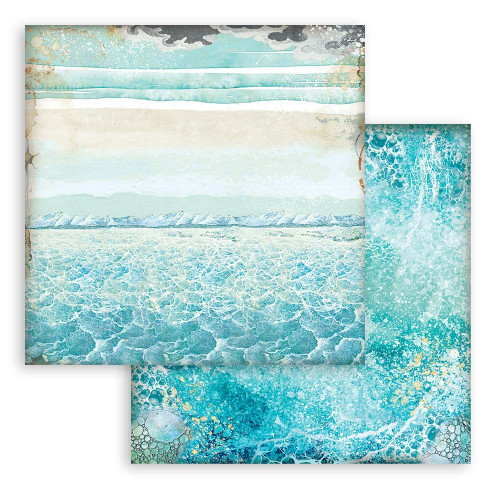 Stamperia Backgrounds Double-Sided Paper Pad 8"X8" 10/Pkg-Songs Of The Sea, 10 Designs/1 Each SBBS91