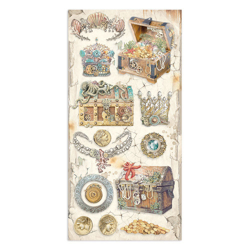 Stamperia Collectables Double-Sided Paper 6"X12" 10/Pkg-Songs Of The Sea, 10 Designs/1 Each SBBV25