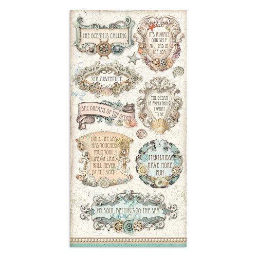 Stamperia Collectables Double-Sided Paper 6"X12" 10/Pkg-Songs Of The Sea, 10 Designs/1 Each SBBV25