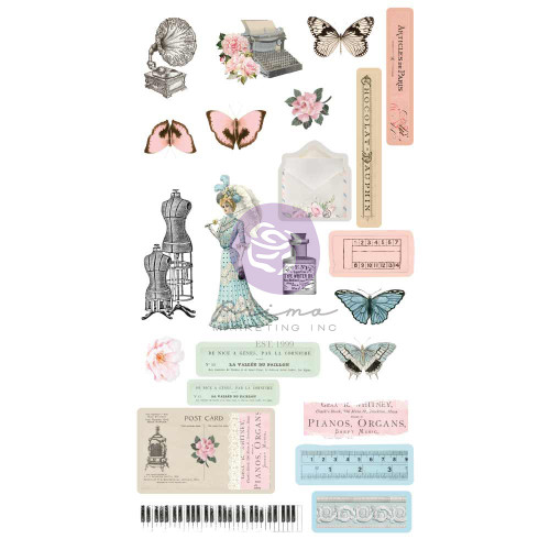 French Blue By Frank Garcia Puffy Stickers-23/Pkg - FG999858 - 655350999858