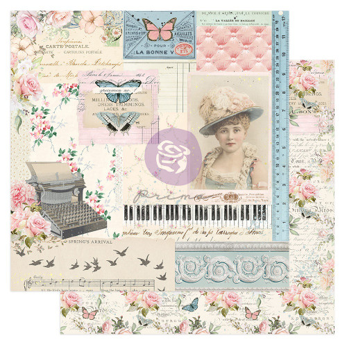 10 Pack French Blue By Frank Garcia Double-Sided Cardstock 12"X12"-Beautiful Melody FGFB12-99681 - 655350999681