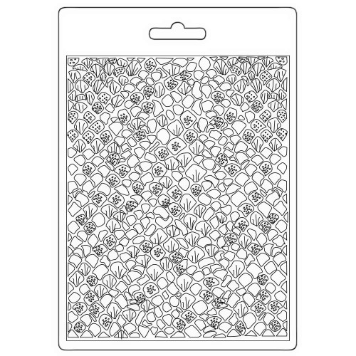 Stamperia Soft Maxi Mould A5-Songs Of The Sea Mermaid Scales - 3PTA5657 - 5993110030331