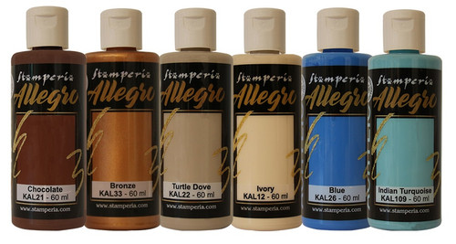 Stamperia Allegro Paint Set 6/Pkg-Songs Of The Sea - KALKIT41 - 5993110030461