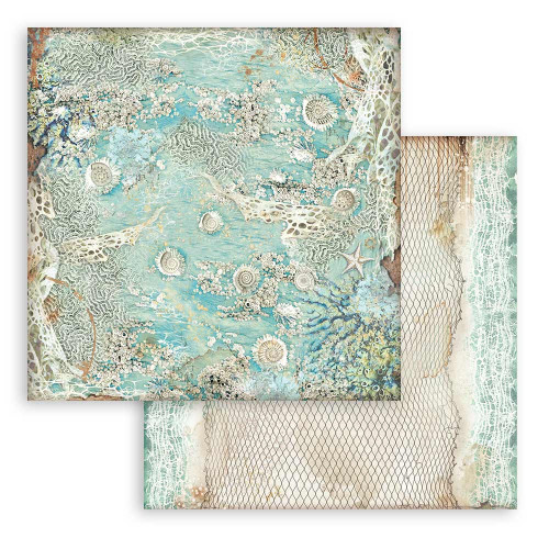 Stamperia Backgrounds Double-Sided Paper Pad 12"X12" 10/Pkg-Songs Of The Sea, 10 Designs/1 Each SBBL142