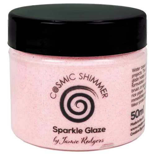 2 Pack Cosmic Shimmer Sparkle Glaze 50ml By Jamie Rodgers-Blushing Rosedust CSSG-ROSE - 5055260928002