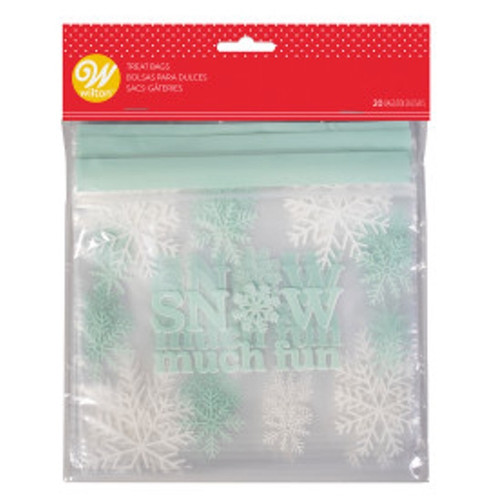 3 Pack Wilton Resealable Treat Bags 20/Pkg-Snow Much Fun W1011022 - 070896173997