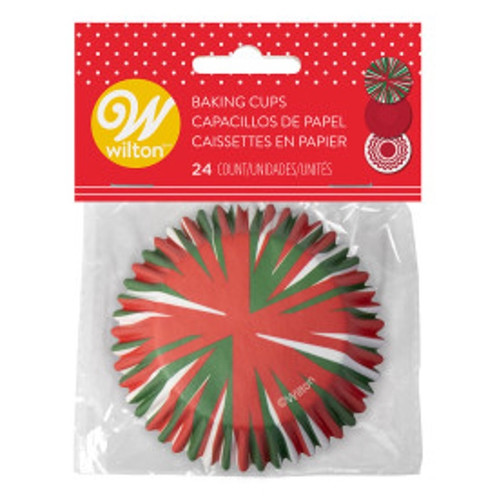 6 Pack Wilton Standard Baking Cups 24/Pkg-Christmas Assorted W1011005 - 070896173867